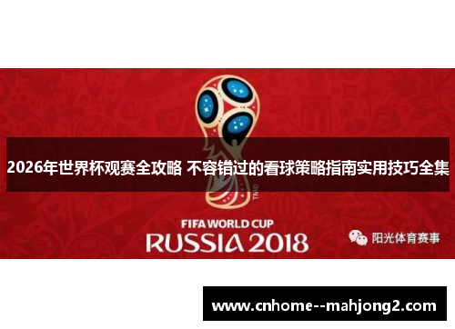 2026年世界杯观赛全攻略 不容错过的看球策略指南实用技巧全集